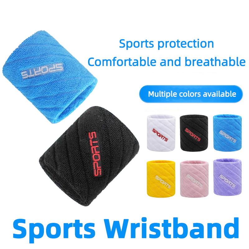 Wristband Pair Sweat - 1 çift pamuk elastik bileklik desteği