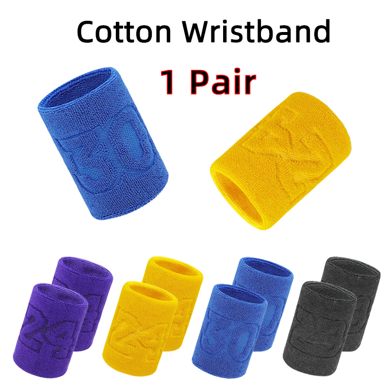 Wristband Pair Sweat - 1 çift pamuk elastik bileklik desteği